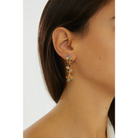 Maison Soula-Kalea Flower Trio Drop Earrings-Earrings-2-Milagron.com