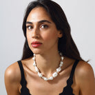 Maison Soula-La Sirena Pearl Necklace-Necklace-5-Milagron.com