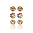 Maison Soula-Trio Wheel Of Fortune Earrings-Earrings-1-Milagron.com