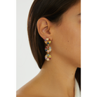 Maison Soula-Trio Wheel Of Fortune Earrings-Earrings-2-Milagron.com