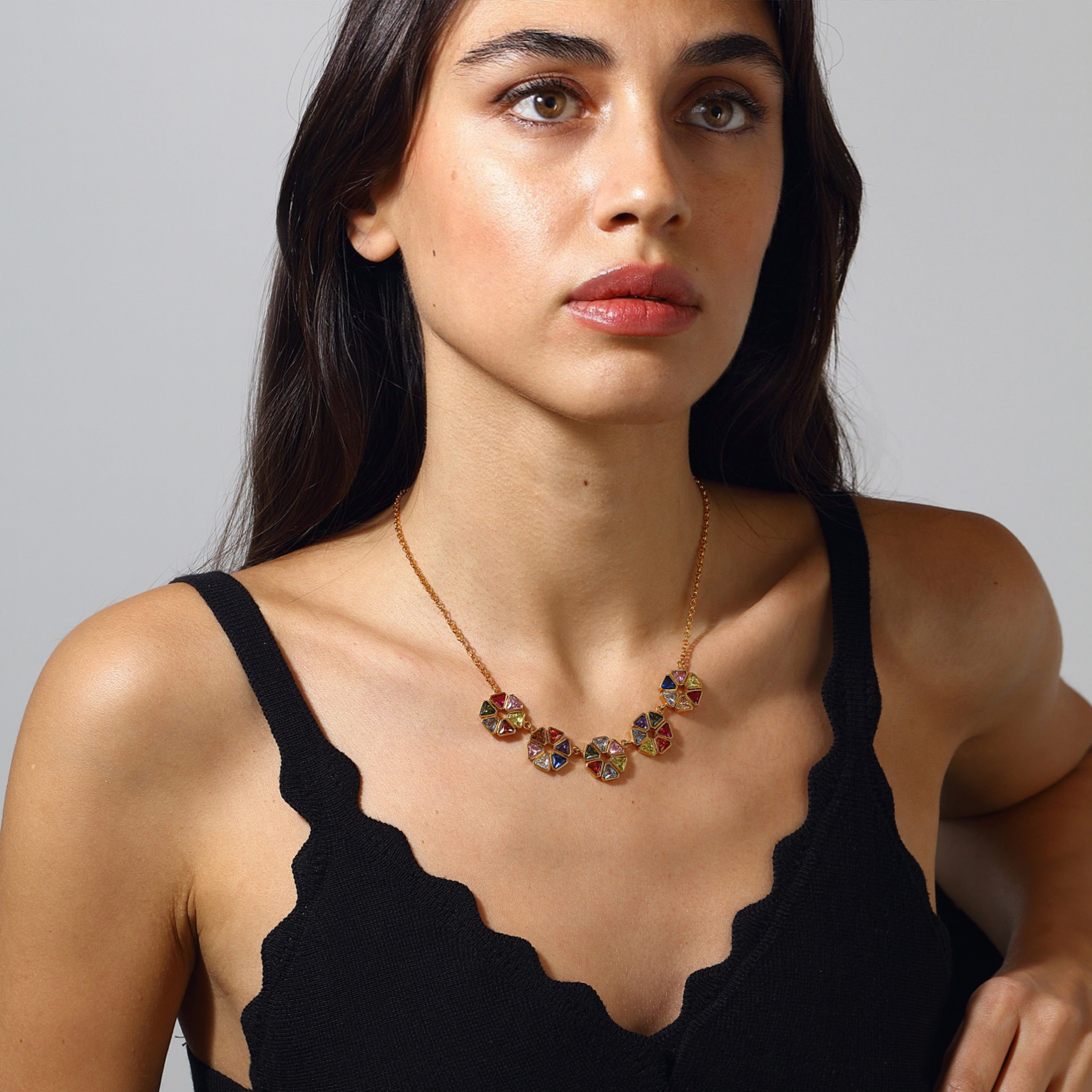 Maison Soula-Wheel Of Fortune Necklace Princess-Necklace-4-Milagron.com