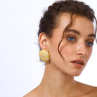 Maison Soula-Sea Urchin Earrings Clear-Earrings-4-Milagron.com