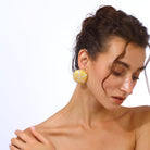 Maison Soula-Sea Urchin Earrings Clear-Earrings-6-Milagron.com