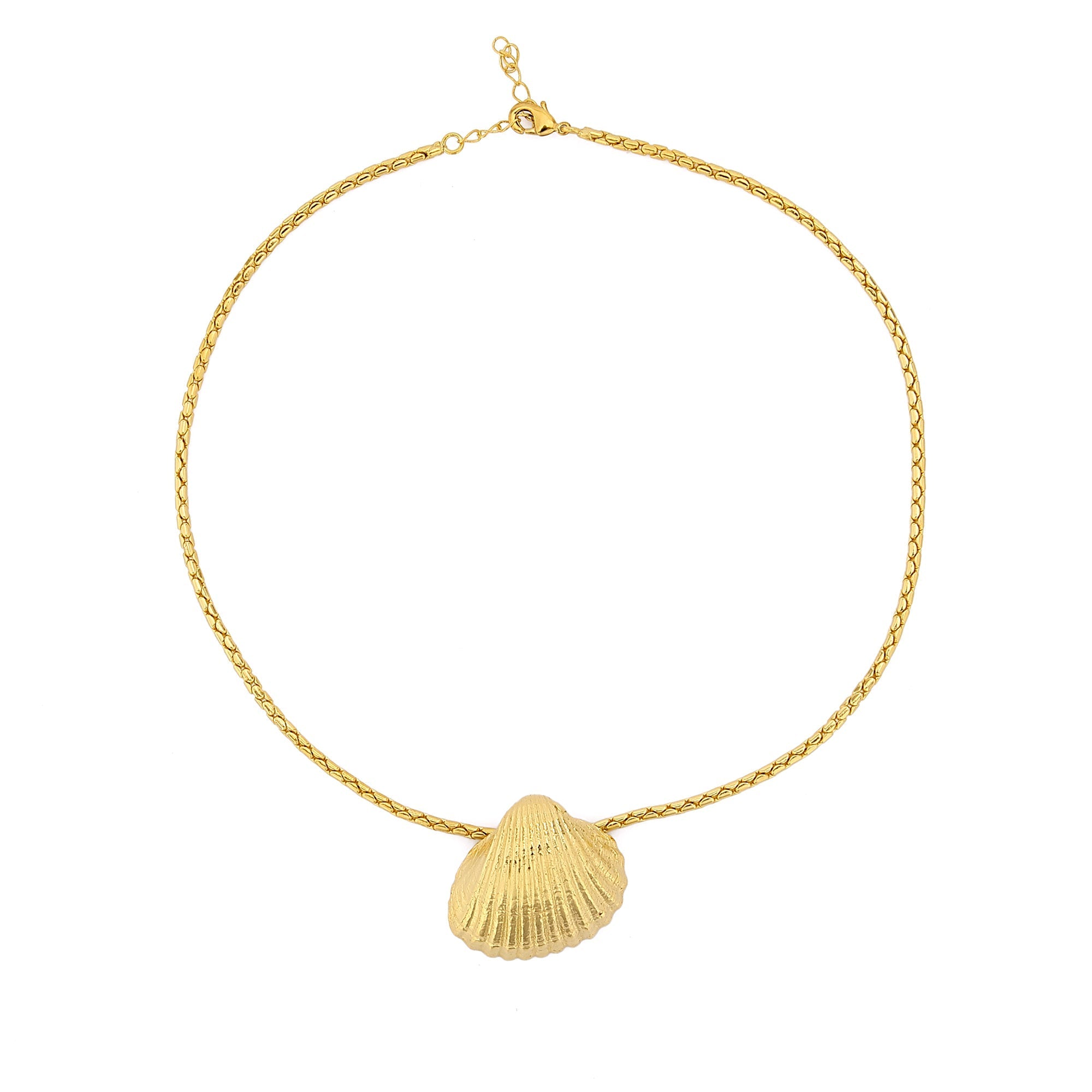 Maison Soula-Seashell Necklace-Necklace-1-Milagron.com