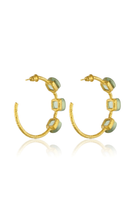 Maison Soula-Siena Halka Küpe - Zeytin Yeşili-Küpe-4-Milagron.com