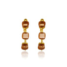 Maison Soula-Siena Hoop Earrings Coral Gold-Earrings-3-Milagron.com