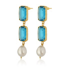 Maison Soula-Sloane Earrings Deep Blue-Earrings-3-Milagron.com