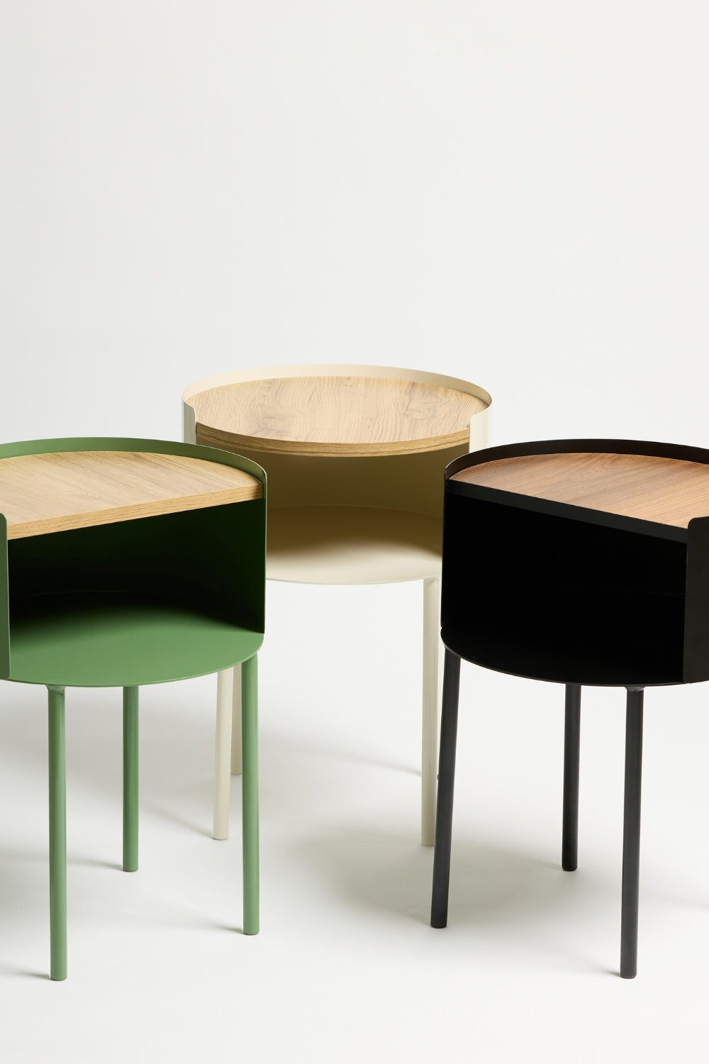 Espen Yan Sehpa & Komodin - Krem - 5