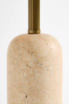 Luum Kumaş Şapkalı Traverten Abajur - 3