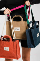 Mâlone Atelier-Deep Denim Kanvas Çanta (1 Adet Mâlone Çanta Askisi Hedi̇ye)-Omuz Çantası-5-Milagron.com