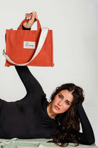 Mâlone Atelier-Fresh Flame Kanvas Çanta (1 Adet Mâlone Çanta Askisi Hediye)-Omuz Çantası-1-Milagron.com