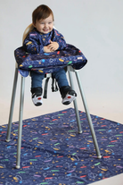 Mammam Baby-Minik Astronotlar Çok Amaçlı Su Geçirmez Yer/masa Örtüsü-Mama Önlüğü-2-Milagron.com