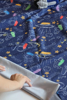 Mammam Baby-Minik Astronotlar Çok Amaçlı Su Geçirmez Yer/masa Örtüsü-Mama Önlüğü-3-Milagron.com