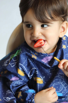 Mammam Baby-Minik Astronotlar Mama Sandalyesi Önlüğü-Mama Önlüğü-4-Milagron.com