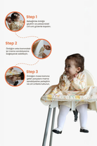 Mammam Baby-Sevimli Arılar Mama Sandalyesi Önlüğü-Mama Önlüğü-4-Milagron.com