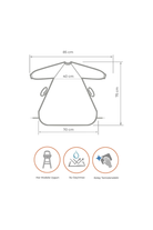 Mammam Baby-Sevimli Arılar Mama Sandalyesi Önlüğü-Mama Önlüğü-5-Milagron.com