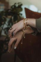 Manus In Mano-Amalfi Gold İtalyan Zincir Gümüş Bilezik-Bileklik-2-Milagron.com