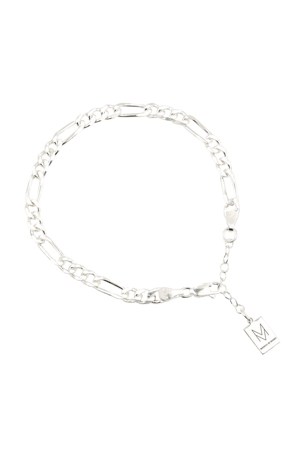 Manus In Mano-Amalfi Silver İtalyan Zincir Gümüş Bilezik-Bileklik-1-Milagron.com