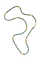 Manus In Mano-Carla Doğal Taş Pirinç Kolye-Kolye-1-Milagron.com