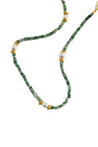 Manus In Mano-Carla Doğal Taş Pirinç Kolye-Kolye-2-Milagron.com