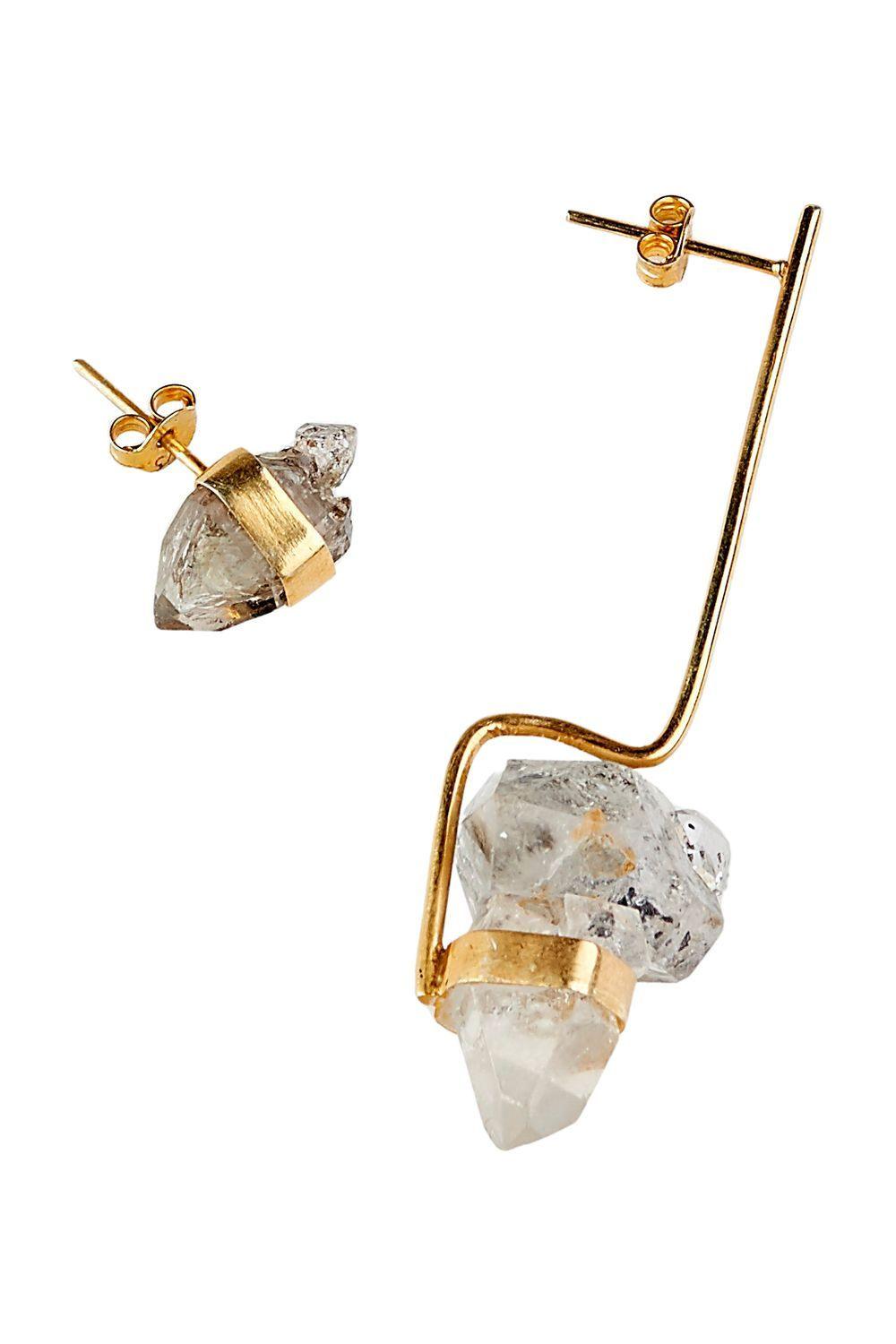 Manus In Mano-Palafrugell Kuvars Gümüş Küpe-Küpe-1-Milagron.com