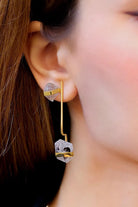 Manus In Mano-Palafrugell Kuvars Gümüş Küpe-Küpe-2-Milagron.com