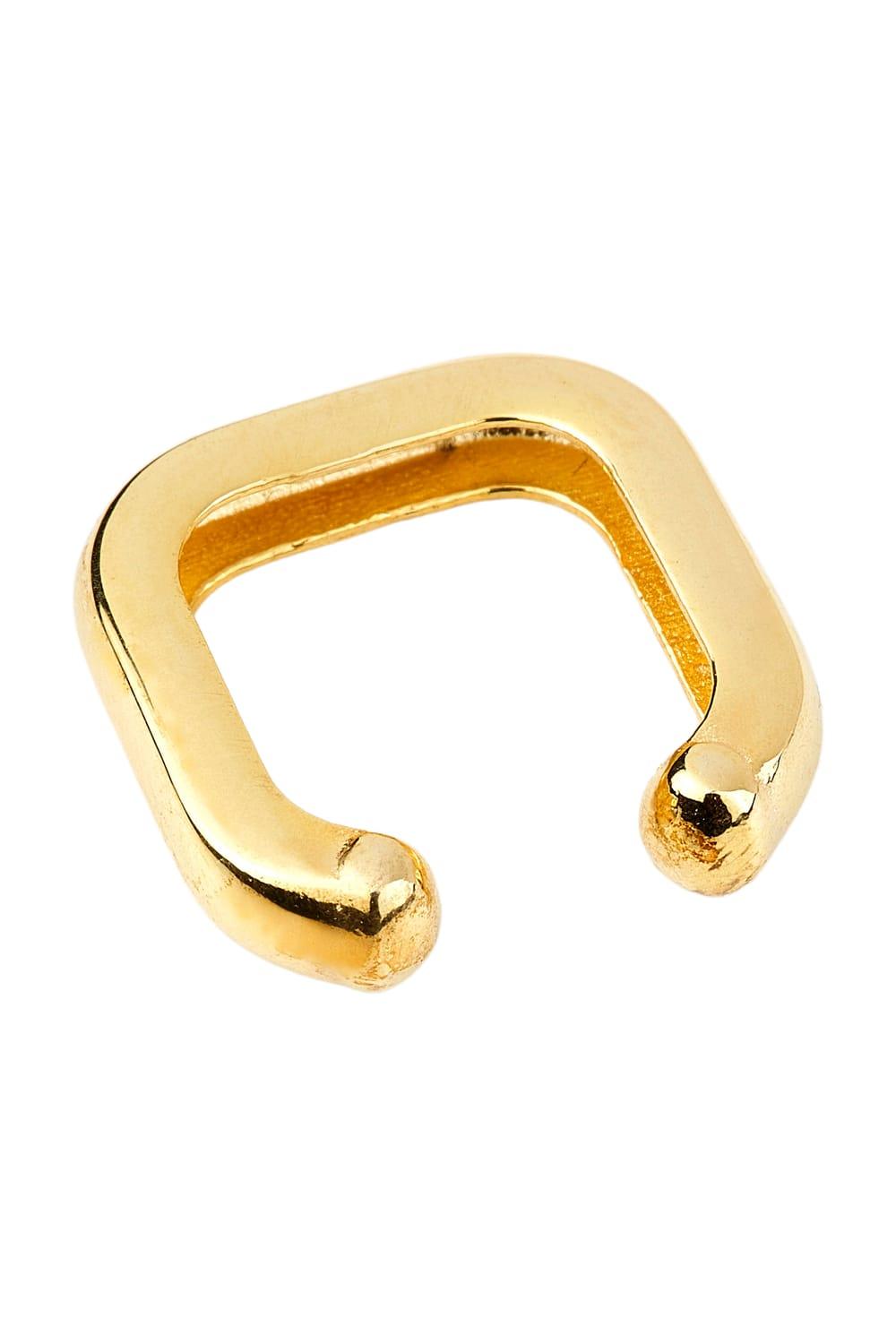 Manus In Mano-Salta Kare Gümüş Earcuff-Küpe-1-Milagron.com