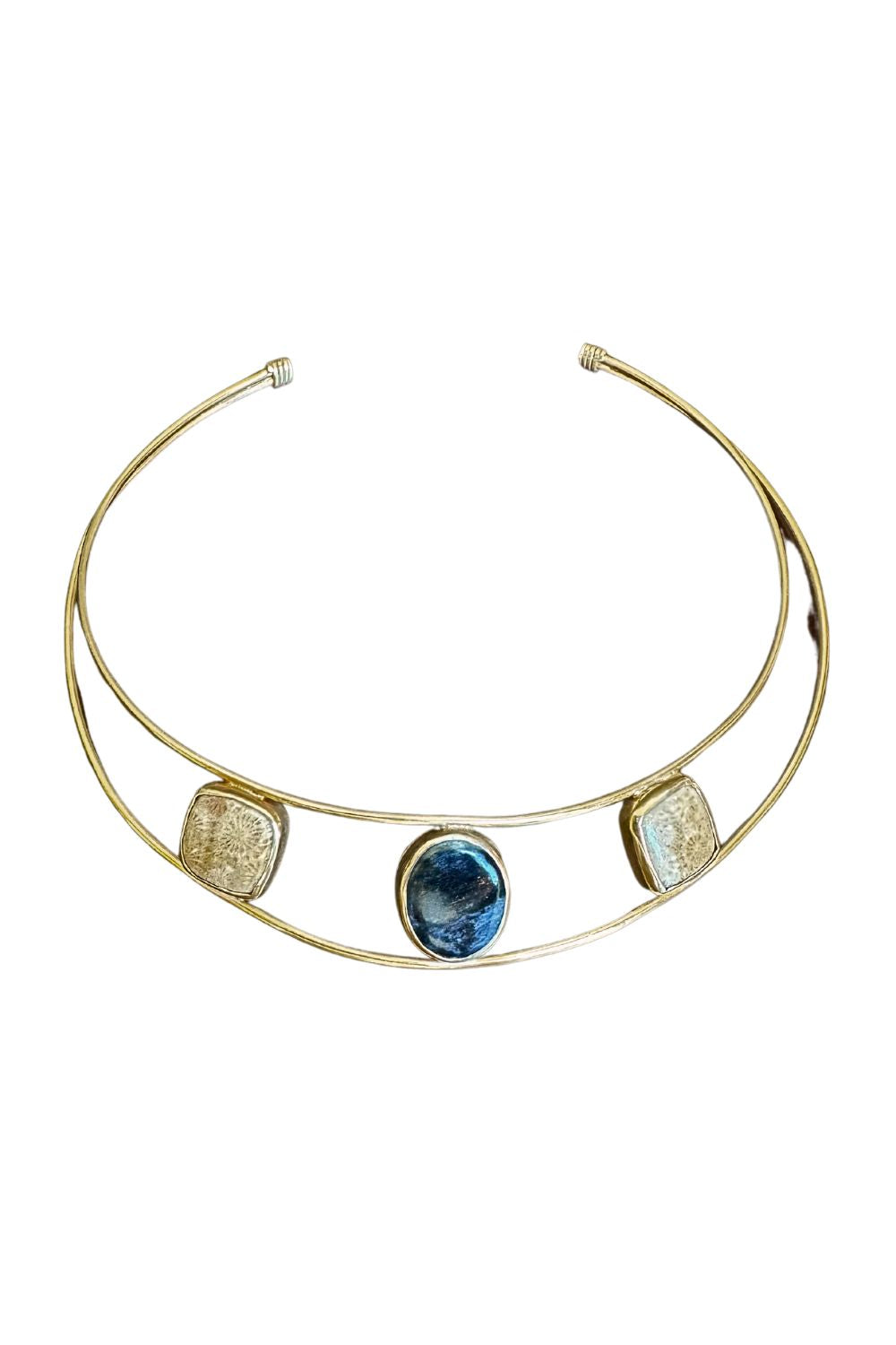 Manus In Mano-Sarov Akik Taş Gümüş Tasma Kolye-Kolye-1-Milagron.com