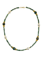 Manus In Mano-Volos Doğal Taş Pirinç Kolye-Kolye-1-Milagron.com