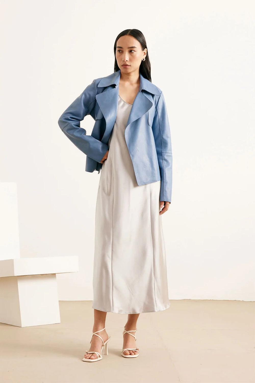 Clarice Bonded Deri Ceket - 0