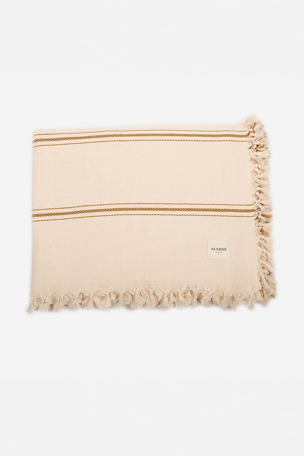 Maris Atelier-Root Yatak Örtüsü | Mustard-Yatak Örtüsü-1-Milagron.com