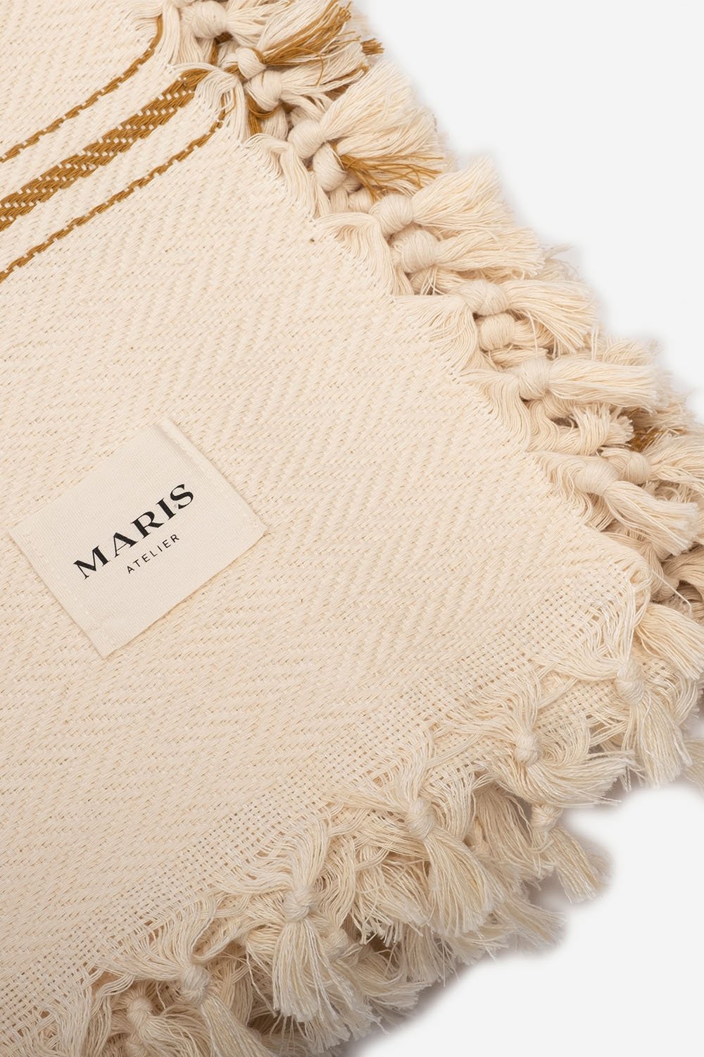 Maris Atelier-Root Yatak Örtüsü | Mustard-Yatak Örtüsü-2-Milagron.com