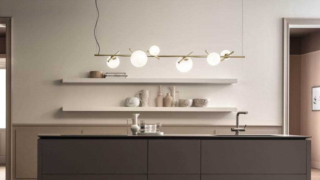 Posy Bil 6L Sarkit Pi̇ri̇nç Q180X42 H31 Cm G9 Led 2X10W+E14 Led 4X10W