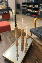 Massello Design-Bella 3'lü Ahşap Şamdan & Mumluk-Mumluk & Şamdan-3-Milagron.com