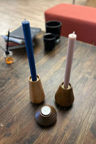 Massello Design-Conico 3'lü Ahşap Şamdan & T-light Mumluk-Mumluk & Şamdan-2-Milagron.com