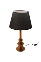 Massello Design-Elegante Ahşap Abajur Ceviz-Masa Lambası-2-Milagron.com