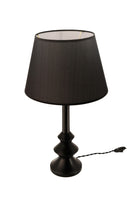 Massello Design-Elegante Ahşap Abajur Siyah-Masa Lambası-2-Milagron.com