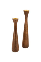 Massello Design-Jasmine 2'li Ahşap Şamdan & Mumluk-Mumluk & Şamdan-2-Milagron.com