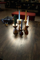 Massello Design-Tempo 5'li Ahşap Şamdan & Mumluk-Mumluk & Şamdan-4-Milagron.com