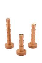 Massello Design-Trio 3'lü Ahşap Şamdan & T-light Mumluk-Mumluk & Şamdan-2-Milagron.com