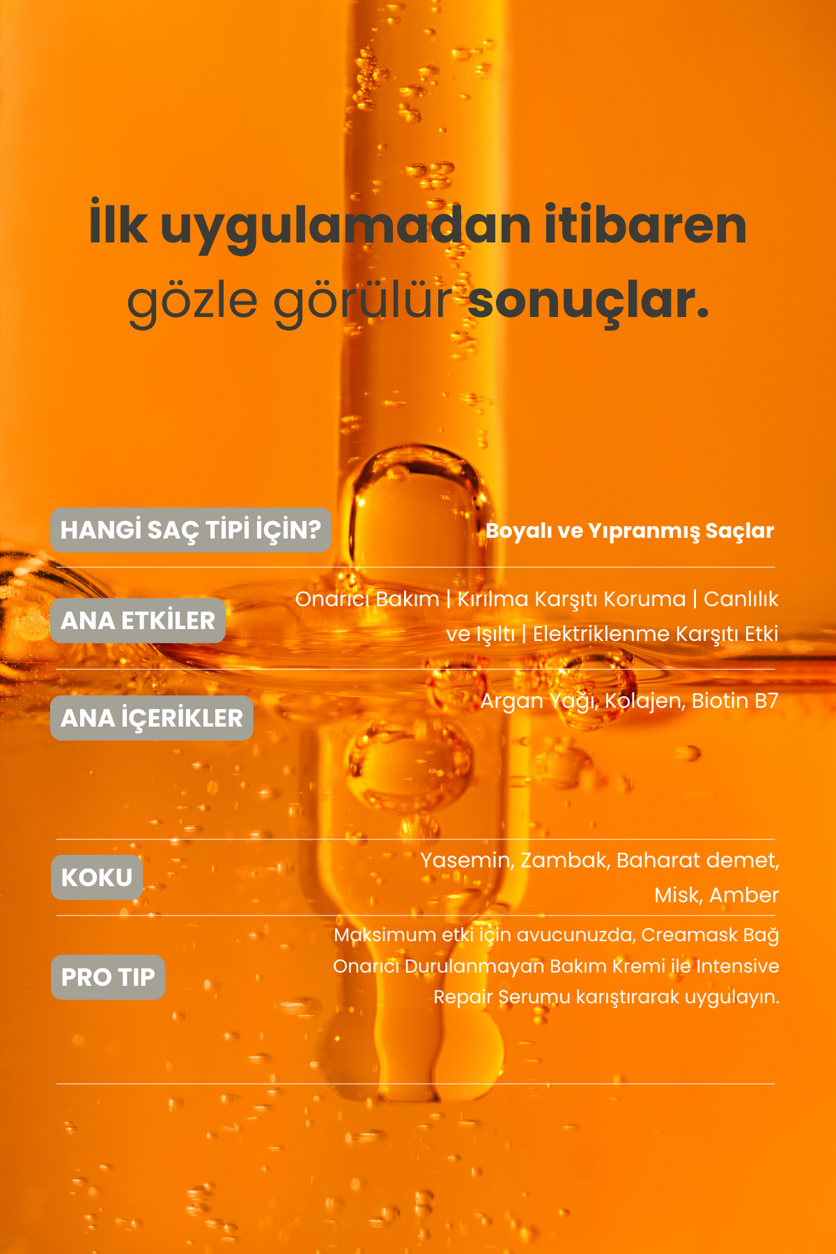 Intensive Repair | Yoğun Onarıcı Saç Serumu 20 Ml