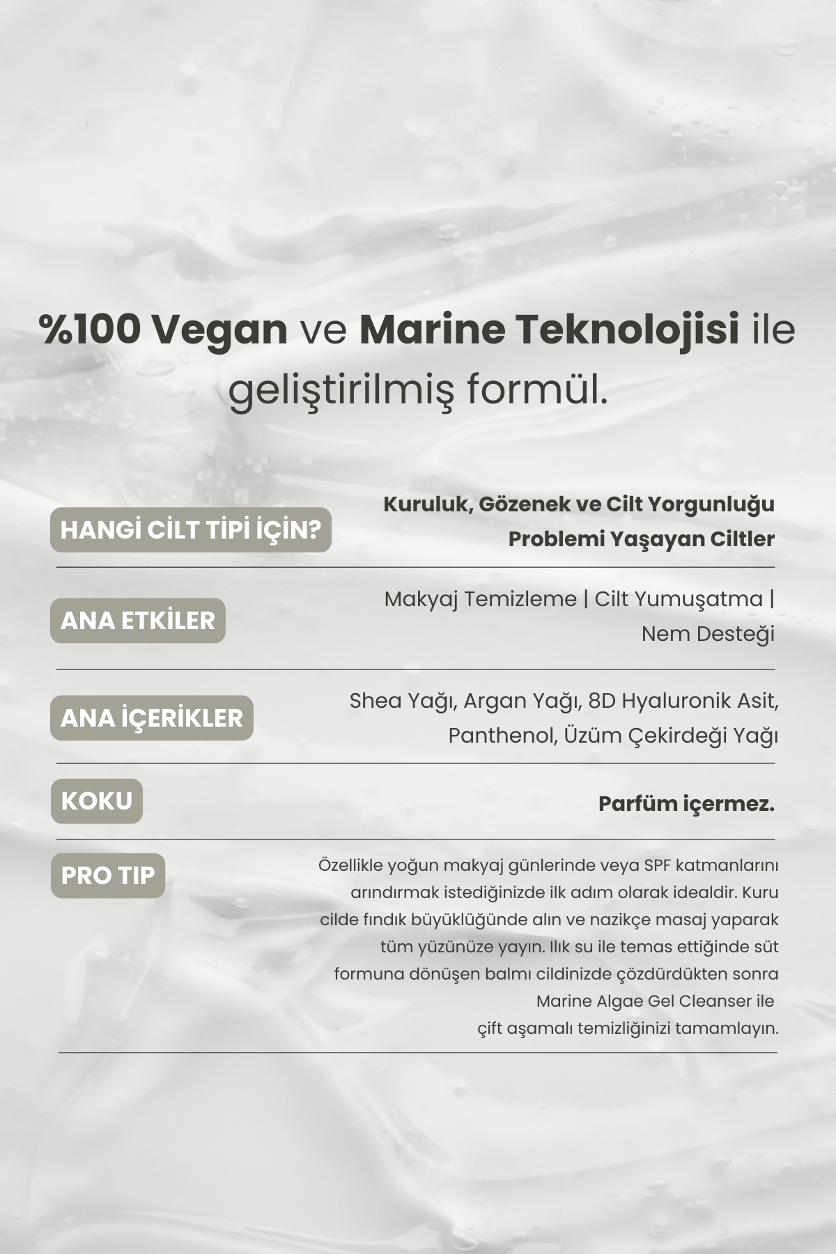 Marine Algae | Yoğun Nemlendirici Temizleme Balmı 150 Ml