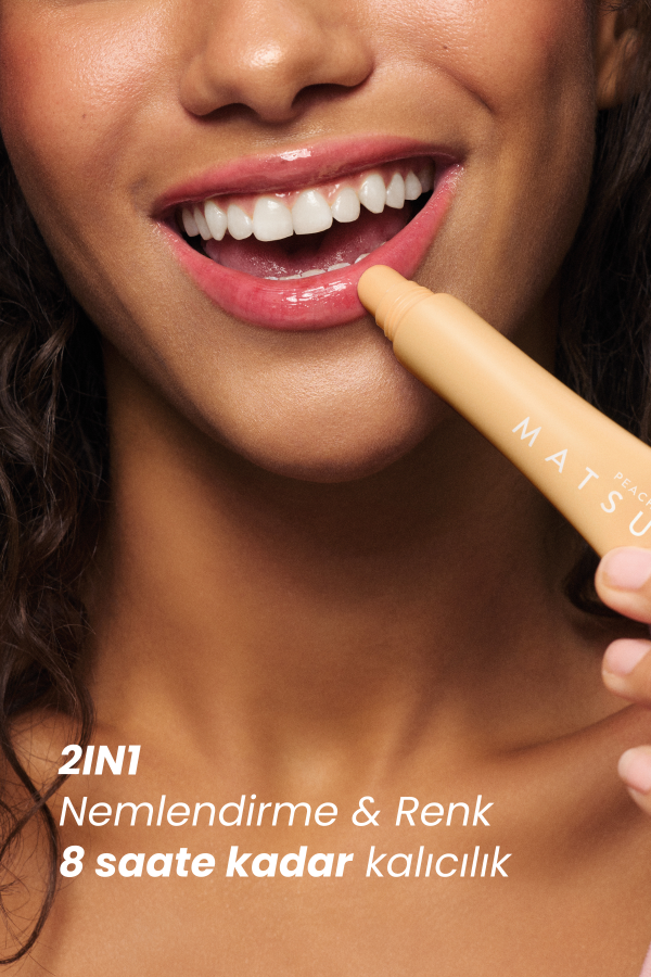 Peachy | 2In1 Renk Veren & Nemlendirici Parlak Lip Balm 10 Ml