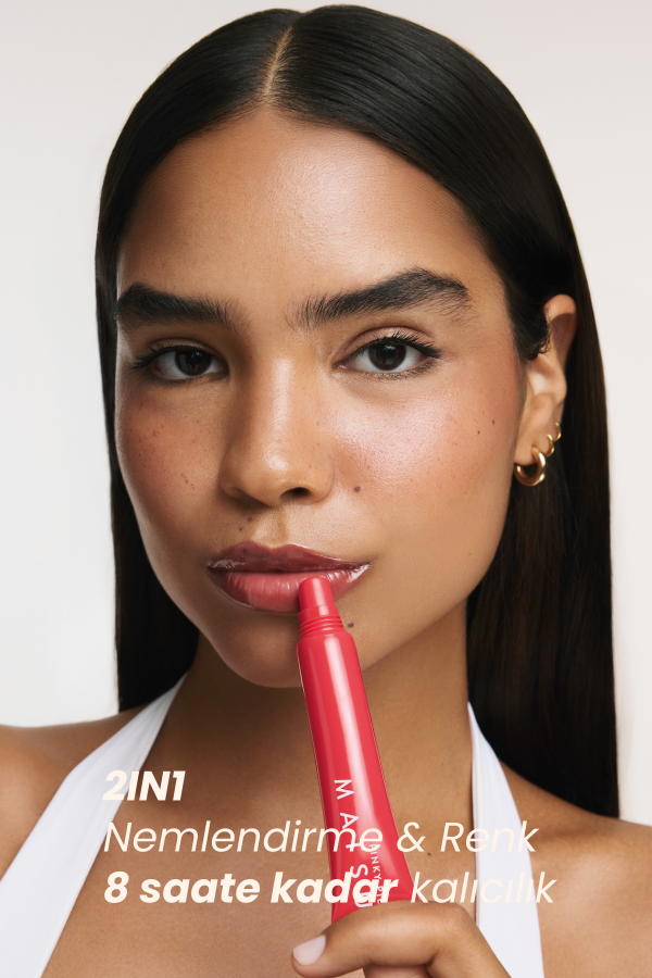 Pinky Pie| 2In1 Renk Veren & Nemlendirici Parlak Lip Balm 10 Ml