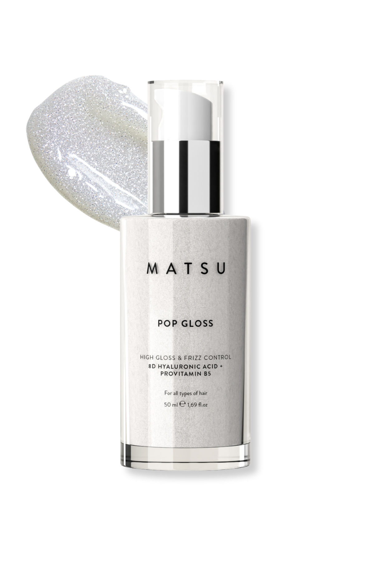Matsu-Pop Gloss | Işıltı Ve Elektriklenme Karşıtı Jel Serum 8 D Hyaluronik Asit & B5 Vitamini-Durulanmayan Krem-1-Milagron.com