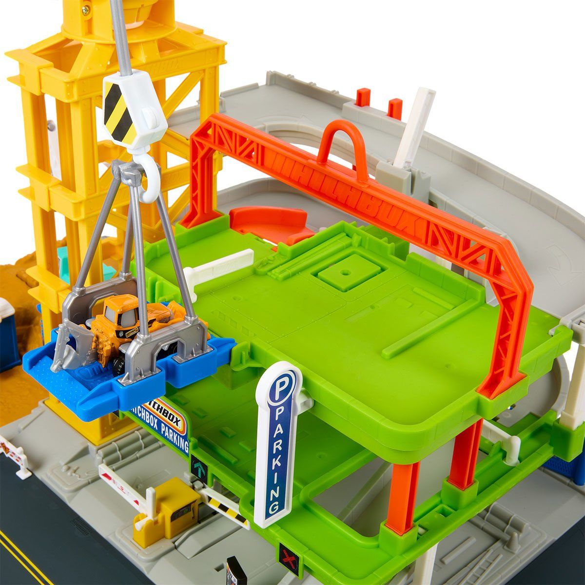 Mattel-Hpd63 Matchbox Aksiyon Sürücüleri Muhteşem İnşaat Alanı Oyun Seti-Oyuncak-4-Milagron.com