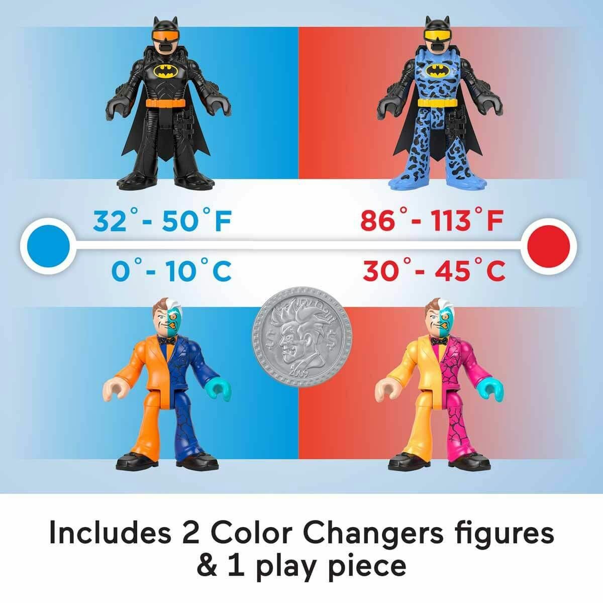 Hmx60 Imaginext® Dc Super Friends™Color Changers Temel Figür Seti