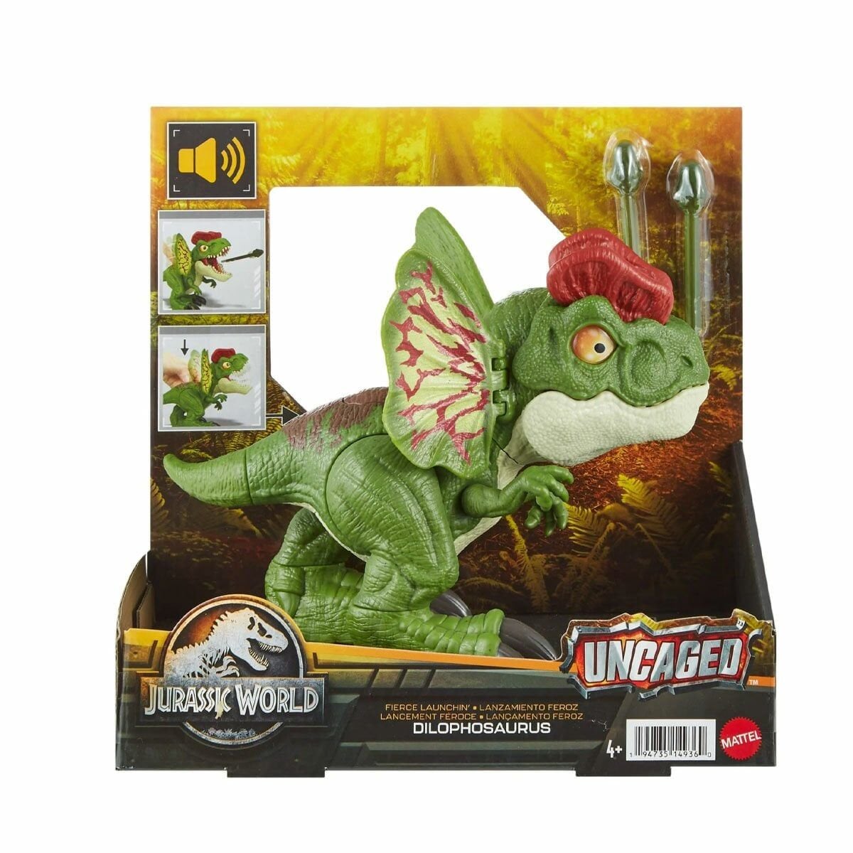 Hnt65 Jurassic World Uncaged™ İNteraktif Dilophosaurus Figürü