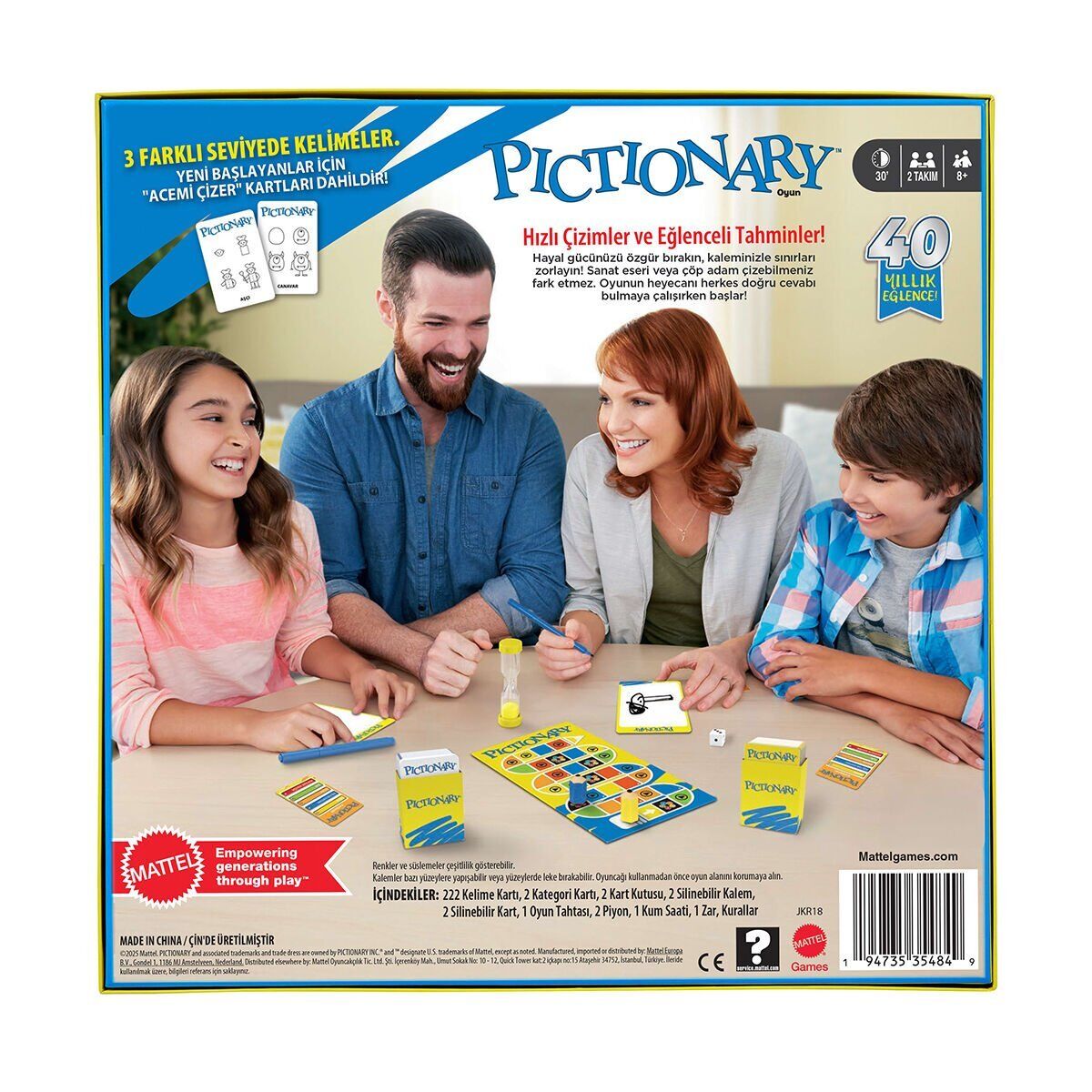 Jkr18 Pictionary Kutu Oyunu