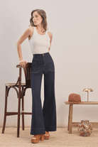 Mavlo-70s Chic Yüksek Bel Bootcut Jeans-Kot Pantolon-2-Milagron.com